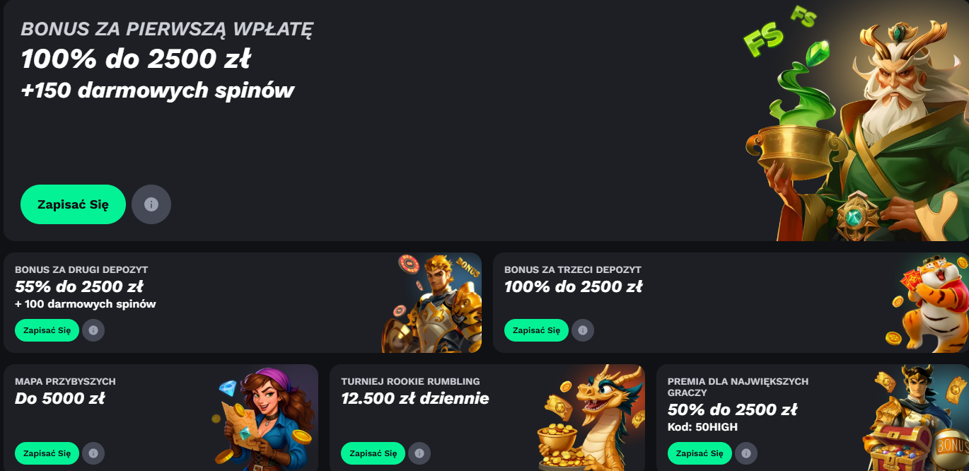 Bonus powitalny Betonred 1500 zł