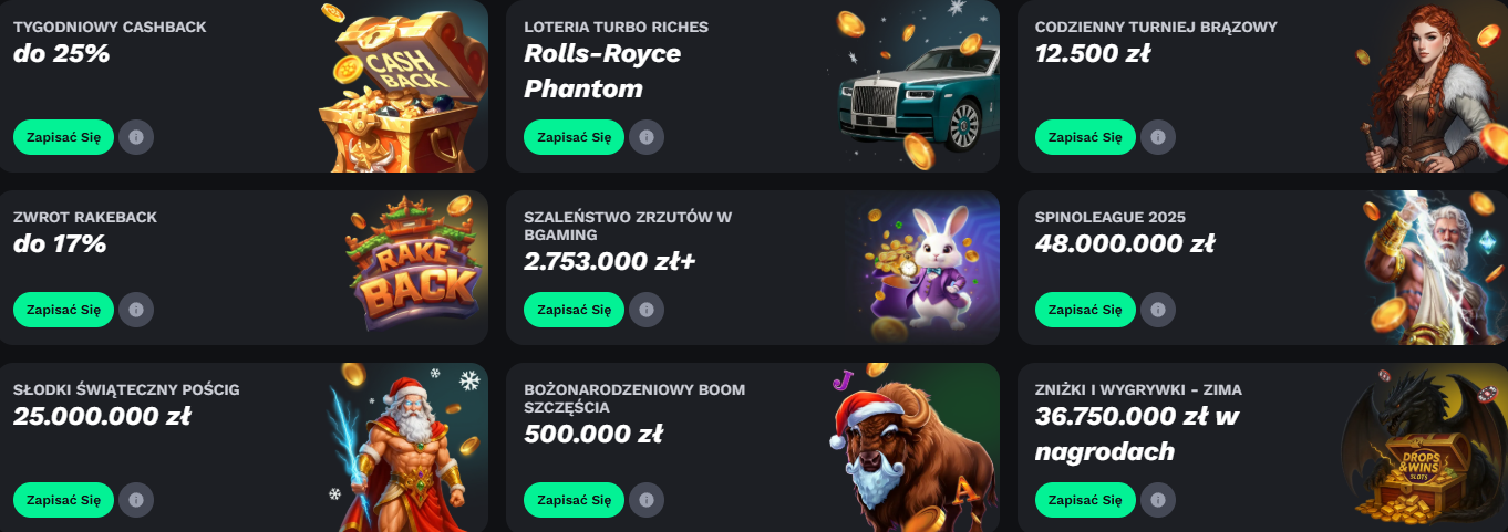 Turniej w kasynie Betonred